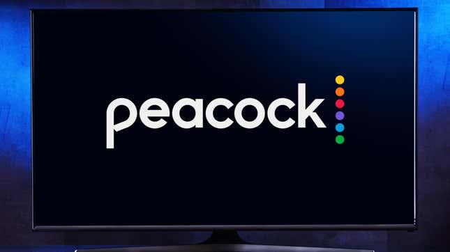 Peacock logo on TV