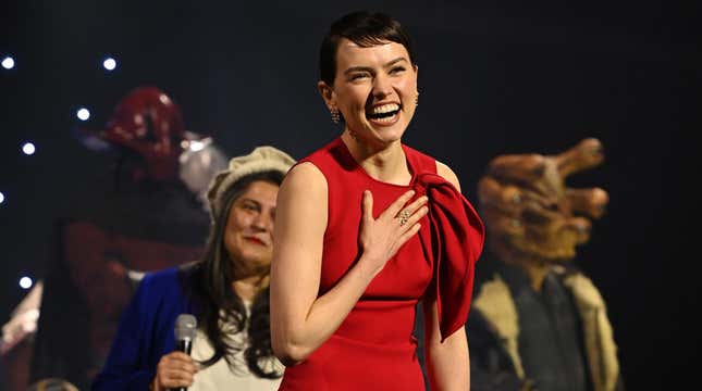 Daisy Ridley at Star Wars Celebration 2023 for Lucasfilm