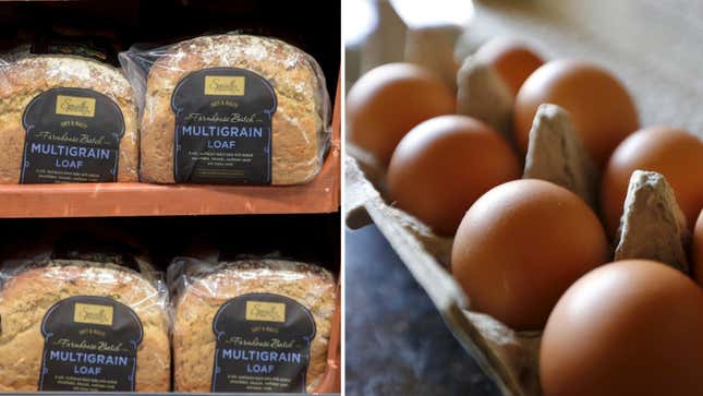 Brown bread and brown eggs