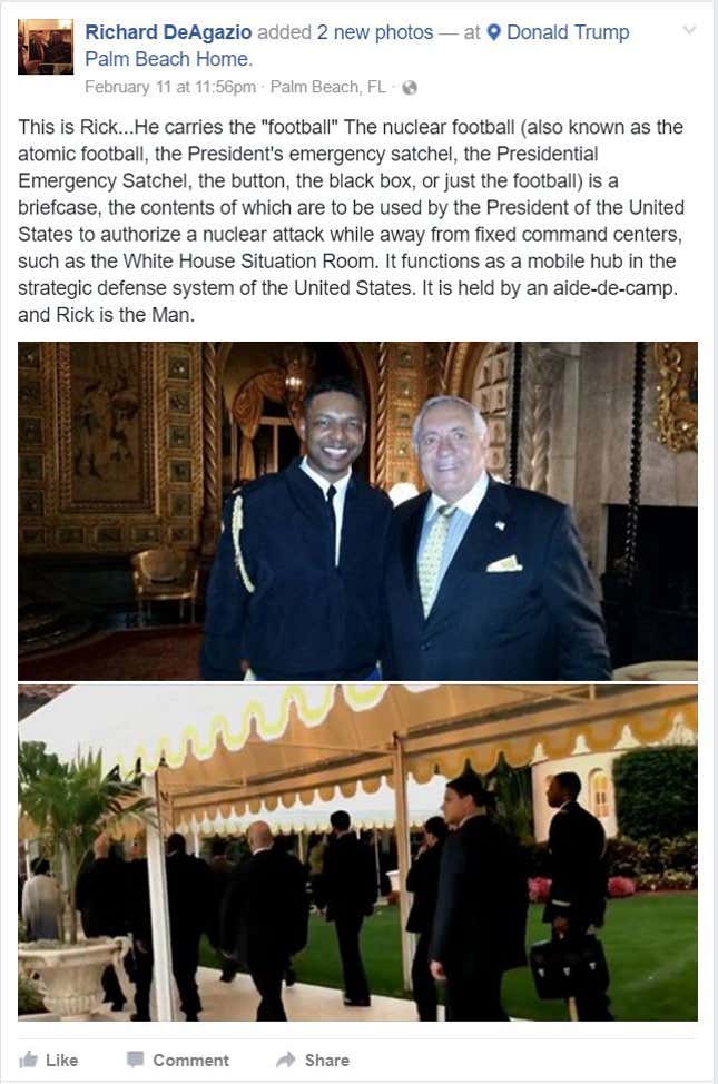 (Screenshot from Richard DeAgazio’s Facebook)