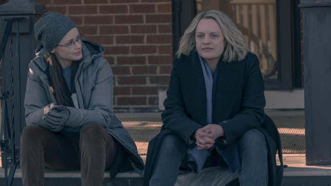 Image of Alexis Bledel and Elisabeth Moss in Hulu's The Handmaid's Tale