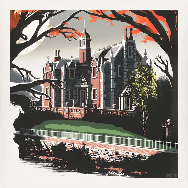 Image for article titled Disney&#39;s Haunted Mansion Comes to Life in These Boo-tiful Art Pieces