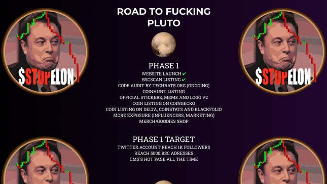 Image for article titled Crypto Investors Scheme to Gain Control of Tesla as Bitcoin Markets Tank