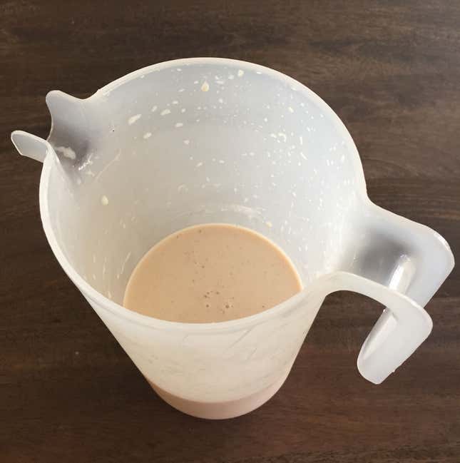 Cacao-infused milk—it doesn’t stay in the pitcher long.