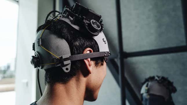 A prototype Facebook optical device for brain-machine interfacing.