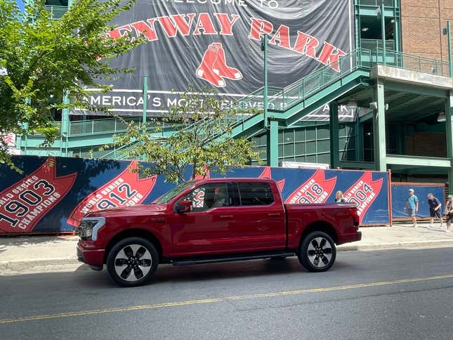 Image for article titled Road-Tripping a Ford F-150 Lightning to Fenway Park