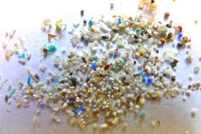 A representative image of microplastics.