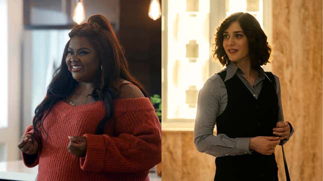 Nicole Byer in Grand Crew; Lizzy Caplan in Fatal Attraction