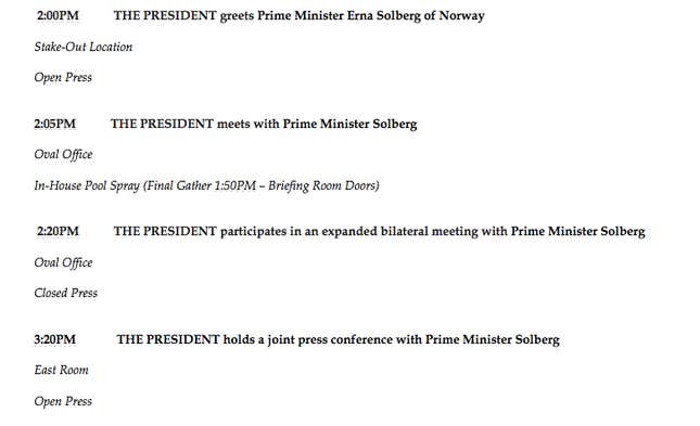 Image for article titled After 75 minutes with Norway’s prime minister, Donald Trump goes green