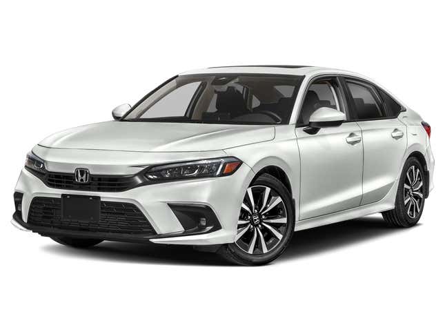 Honda Civic Sedan / EX CVT 2023. Front 3⁄4, Facing to the Left