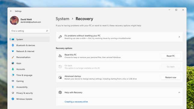 How To reset windows 11 to factory settings and begin again