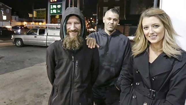 De izquierda a derecha: Johnny Bobbitt, Mark D’Amico y Katelyn McClure.