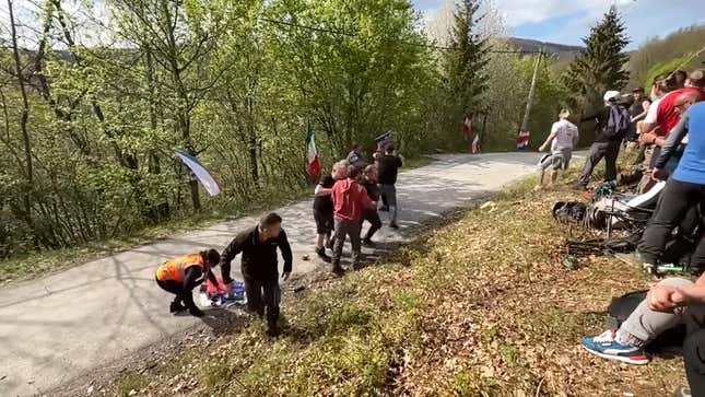 Image for article titled Spectator Brawl Breaks Out on Live WRC Stage