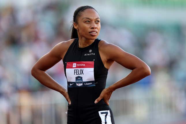 Image for article titled Allyson Felix Making Childcare Free for Athletes at U.S. Track &amp; Field Championships
