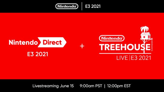 Image for article titled Nintendo&#39;s E3 2021 Plans Include A Direct And Treehouse Live