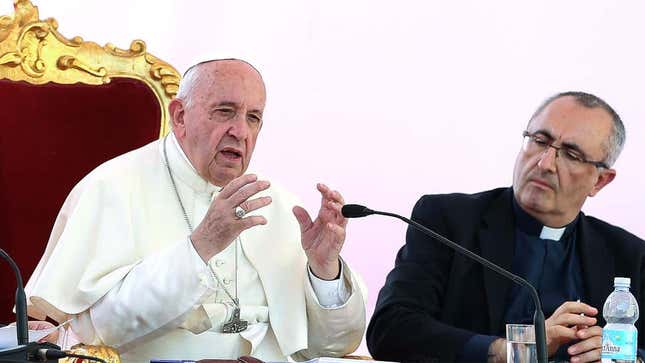 Image for article titled The Onion Looks Back At Pope Francis’ First 10 Years At A Dead End Job