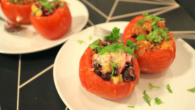 Image for article titled Make Stuffed Tomato Cups With Your Extra Tomatoes