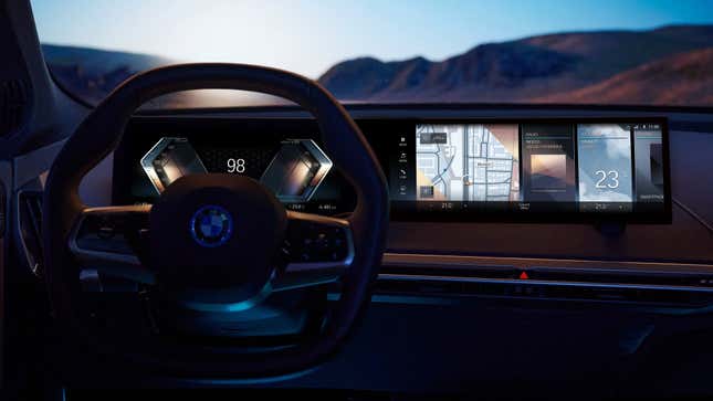 Image for article titled BMW&#39;s New iDrive Has A Big Screen You&#39;re Not Really Supposed To Use
