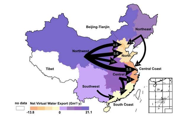 Image for article titled Poor Chinese provinces are being forced to send their water to wealthier regions