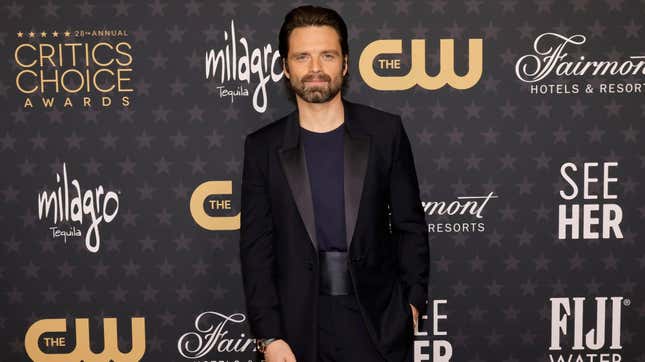 Sebastian Stan on the Critics Choice red carpet