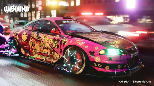 Imagen para el artículo titulado Se filtran las primeras imágenes de Need for Speed: Unbound y desvelan su particular estilo anime