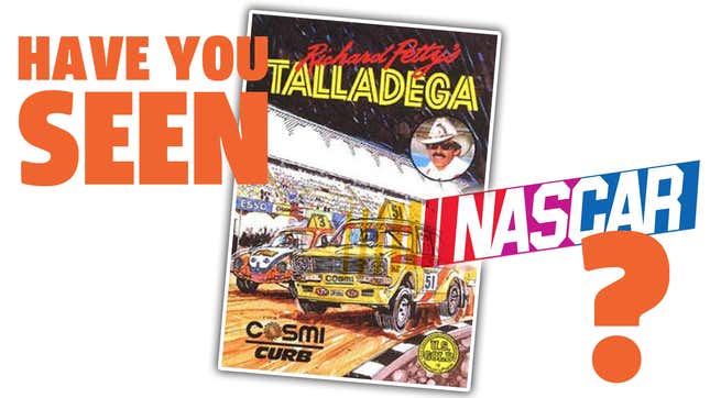 Image for article titled The First Video Game To Feature NASCAR Racers Had Hilariously Wrong Box Art