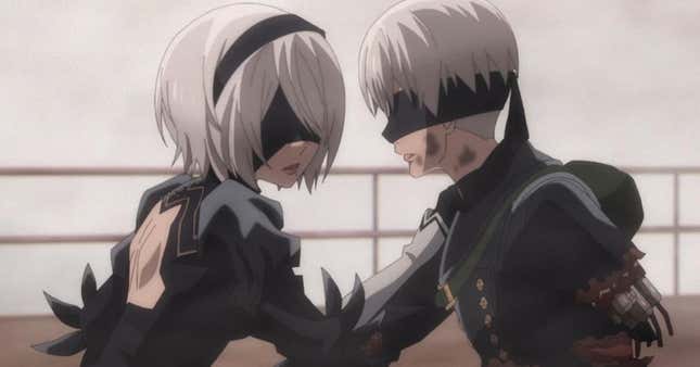 2B and 9S in Nier Automata Ver1.1a. 