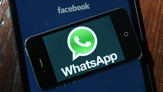 An animation of the WhatsApp logo on top of an iPad.