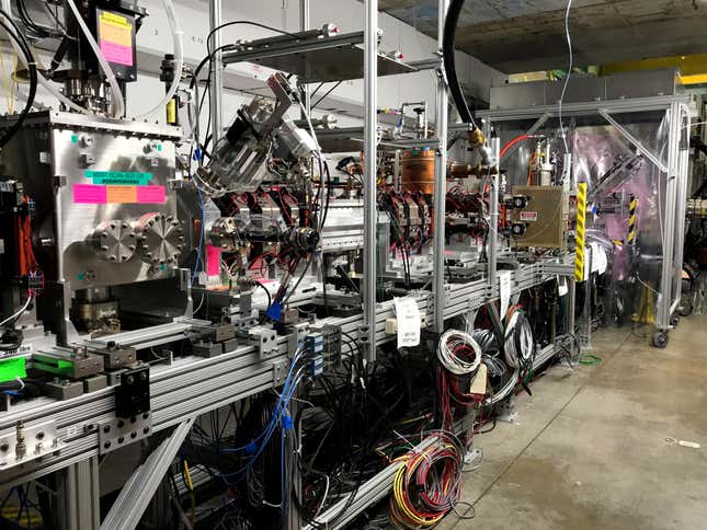 A test of the PIP-II accelerator at Fermilab near Batavia, Illinois.