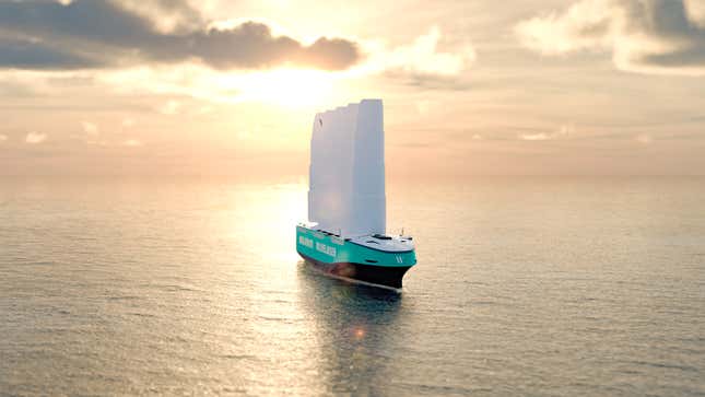 Image for article titled The EU Approves Funding for Wind-Powered Car Carrier