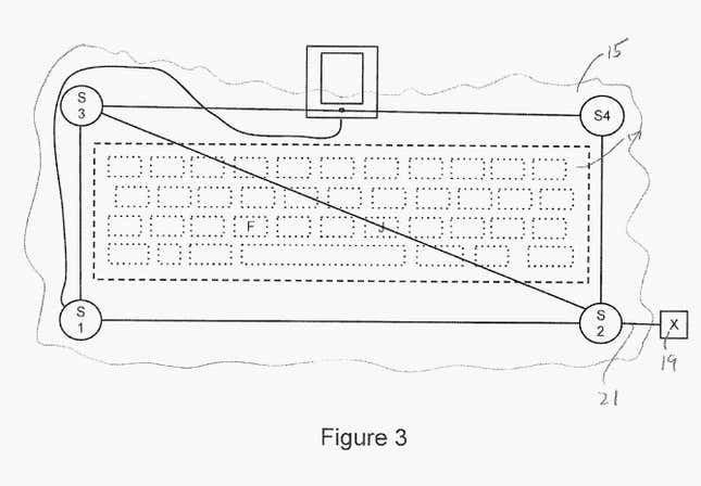 Image for article titled Google’s new patent could turn any flat surface into a virtual keyboard