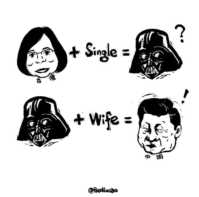 Image for article titled A Chinese dissident cartoonist’s guide to Xi Jinping’s “winning” year in 2016