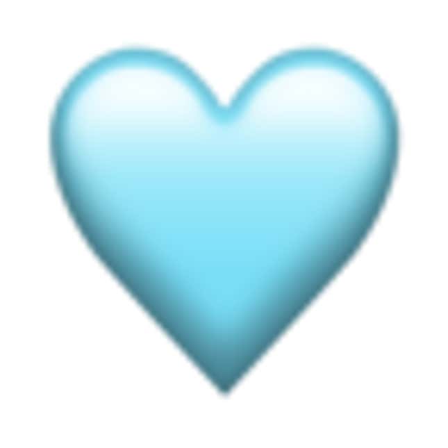 light blue heart emoji