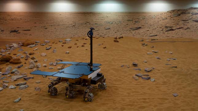 A prototype ExoMars rover in 2019.