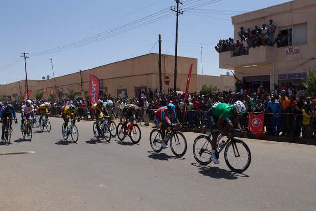 Sprint in Mendefera.