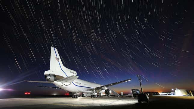 The Tactically Responsive Launch-2 mission, in which Space Force used a plane to launch a Northrop Grumman Pegasus XL rocket to low Earth orbit in June 2021.