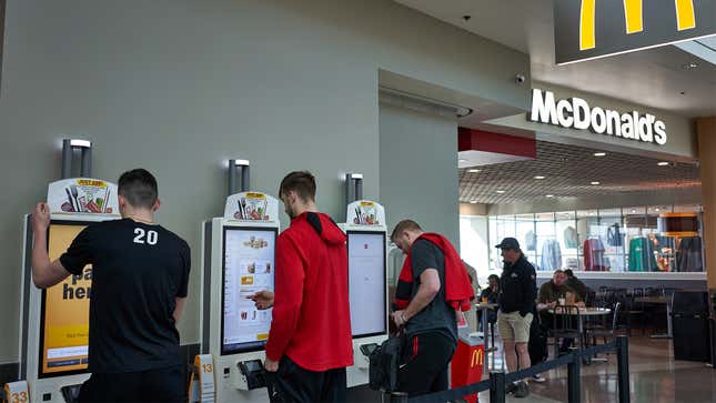 Image for article titled McDonald’s Testing New Self-Ordering Kiosk That Cries When Customers Yell At It