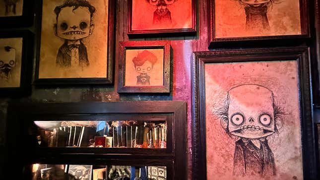 Gideon’s deliciously goth decor