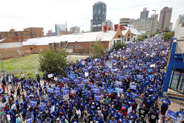 Protests against South Africa’s president Jacob Zuma increase as young people join in