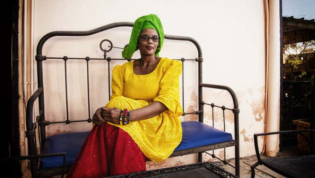 Aisha Dabo, half Senegalese half Gambian, blogger and web activist, she lives in Dakar where is the league of cyber-activists