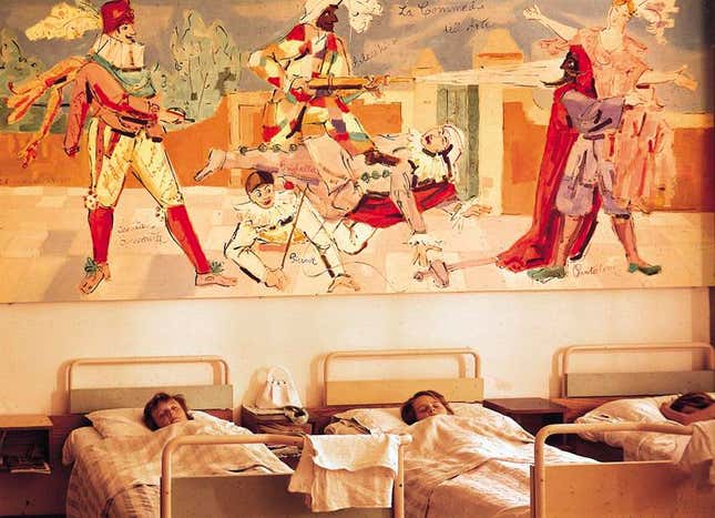 Kids in Olivetti’s summer camp in Tuscany.