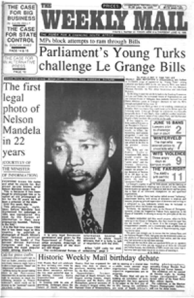 Image for article titled It took 22 years for a generation to see this picture of Nelson Mandela
