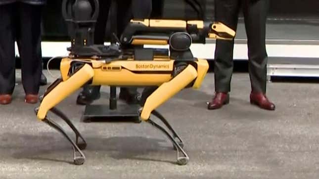 A robotic dog is being added to the NYPD