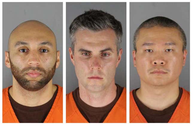 Image for article titled 3 Former Officers Involved in George Floyd’s Death Face Federal Charges