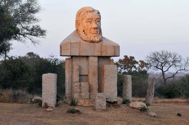 Paul Kruger looks over the park that bears his name.