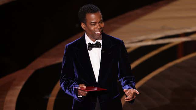 Chris Rock speaks onstage during the 94th Annual Academy Awards at Dolby Theatre on March 27, 2022 in Hollywood, California.