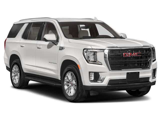 GMC Yukon / 2WD 4dr SLE 2023. Front 3⁄4, Facing to the Right
