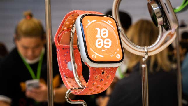 A photo of the Apple Watch Series 9 Nike Sports band