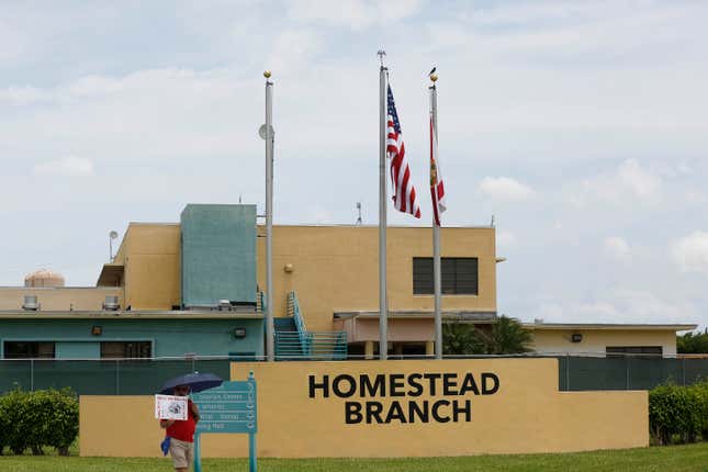 Homestead Temporary Shelter for Unaccompanied Children on Wednesday, June 20, 2018, in Homestead, Fla.