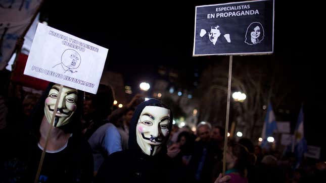 Image for article titled Protests in Egypt, Argentina and Rome and more photos from around the world